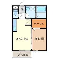 エスプワール城之内の物件間取画像